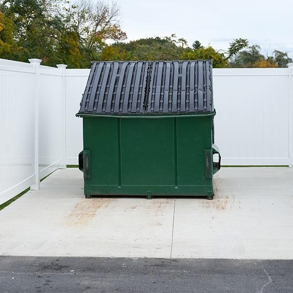 commercial dumpsters offer a range of size options for their services